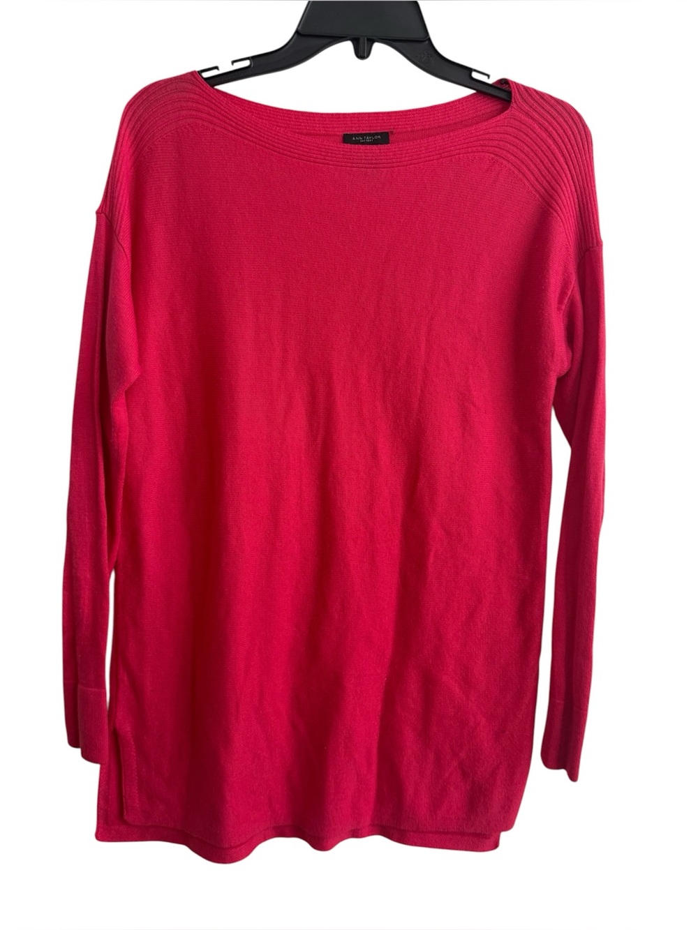 Ann Taylor Coral Colored Tunic Sweater XS